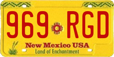 NM license plate 969RGD