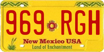 NM license plate 969RGH