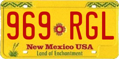 NM license plate 969RGL