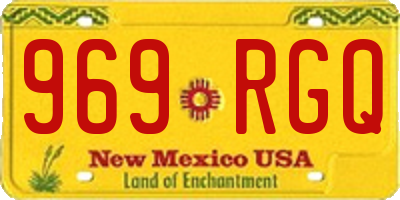 NM license plate 969RGQ
