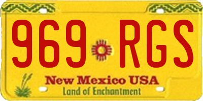 NM license plate 969RGS