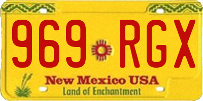 NM license plate 969RGX