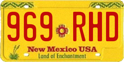 NM license plate 969RHD