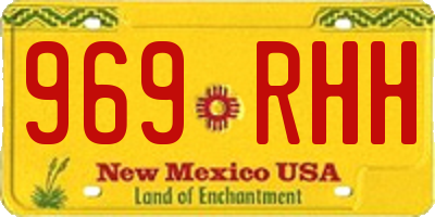 NM license plate 969RHH