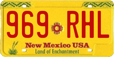 NM license plate 969RHL