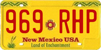 NM license plate 969RHP