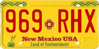 NM license plate 969RHX
