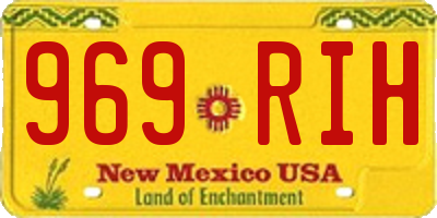 NM license plate 969RIH