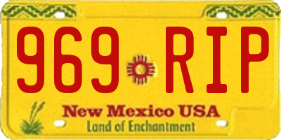 NM license plate 969RIP