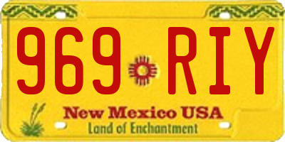 NM license plate 969RIY