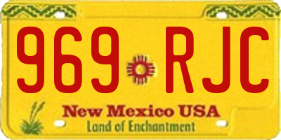 NM license plate 969RJC