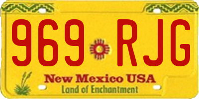 NM license plate 969RJG