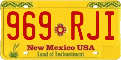 NM license plate 969RJI