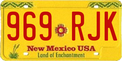 NM license plate 969RJK