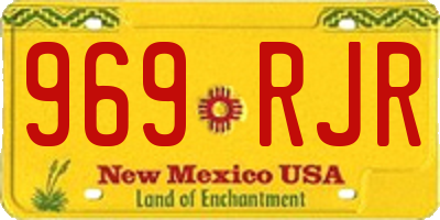 NM license plate 969RJR