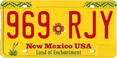 NM license plate 969RJY