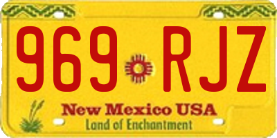 NM license plate 969RJZ