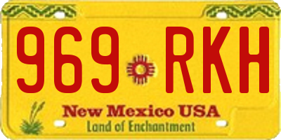 NM license plate 969RKH