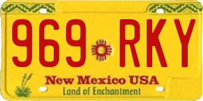 NM license plate 969RKY