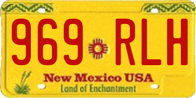 NM license plate 969RLH