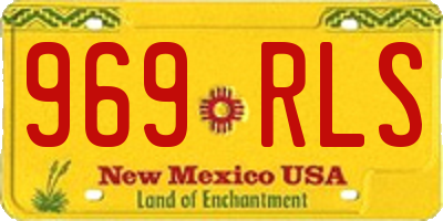 NM license plate 969RLS
