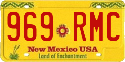 NM license plate 969RMC