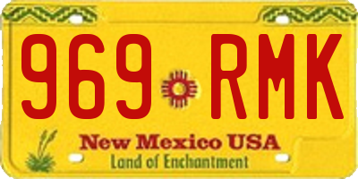 NM license plate 969RMK