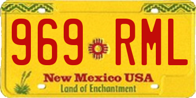 NM license plate 969RML