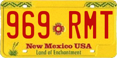 NM license plate 969RMT