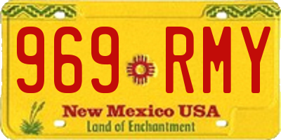 NM license plate 969RMY