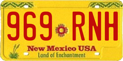 NM license plate 969RNH