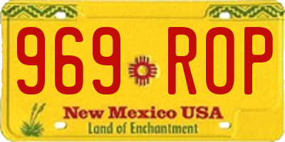 NM license plate 969ROP