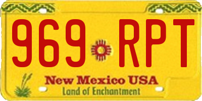 NM license plate 969RPT