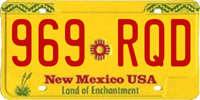 NM license plate 969RQD