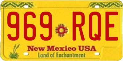 NM license plate 969RQE