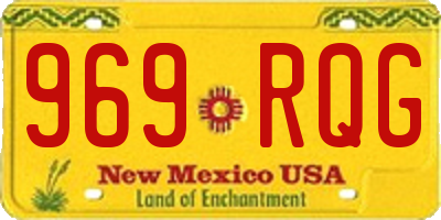 NM license plate 969RQG