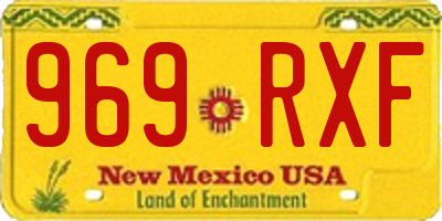 NM license plate 969RXF