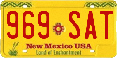 NM license plate 969SAT