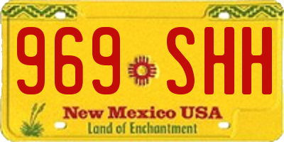 NM license plate 969SHH