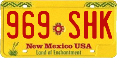 NM license plate 969SHK