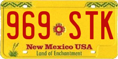 NM license plate 969STK