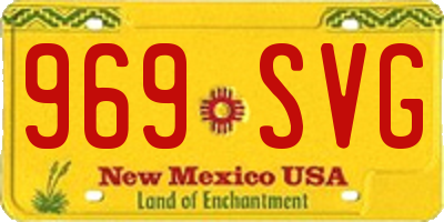 NM license plate 969SVG