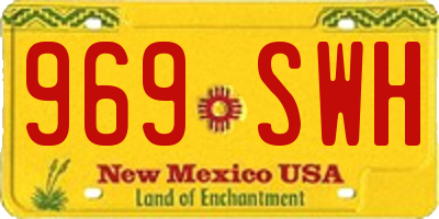 NM license plate 969SWH