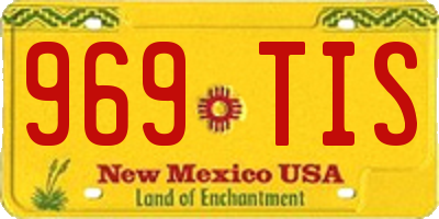NM license plate 969TIS