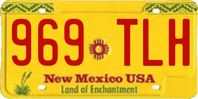 NM license plate 969TLH