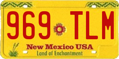 NM license plate 969TLM