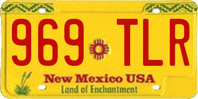 NM license plate 969TLR