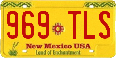 NM license plate 969TLS