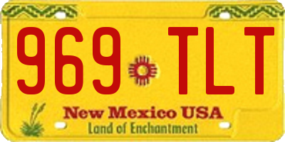 NM license plate 969TLT
