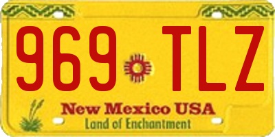 NM license plate 969TLZ